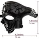 thumbnail image 5 of Cyberpunk mask Steampunk Metal Cyborg Venetian Mask, Masquerade Mask For Halloween Decoration Costume, 5 of 5