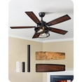 thumbnail image 1 of Ventilador de Techo EDISHINE 42" Aspas de Madera Luz Control Remoto 6 Velocidades, 1 of 9