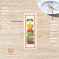 thumbnail image 3 of 6 Set Cross Stitch Bookmark Kit - Cute Stamped Embroidery Bookmarks with Instructions - 8''x2.4'', 3 of 9