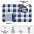 thumbnail image 3 of Navy Blue Plaid Door Mat Indoor Outdoor, Spring Farmhouse Buffalo Checkered Non Slip Welcome Mat with Rubber Backing, Absorbent Fabric Front Door Mats Entryway Rug for Home Patio Entrance 18"x30", 3 of 8