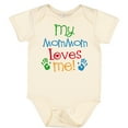 thumbnail image 3 of Inktastic Mommom Loves Me Childs Boys or Girls Baby Bodysuit, 3 of 5