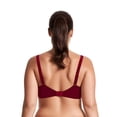 thumbnail image 5 of Curve Muse Women's Plus Size Minimizer Lace Full Coverage Unlined Wireless Bra-2Pack-Red,Black-46DD, 5 of 6