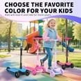 thumbnail image 6 of Kids 3 Wheel Scooter with LED Light- Wheels, Adjustable Height for Ages 3-12, 6 of 7