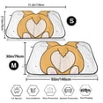 thumbnail image 3 of Picia Prince Corgi Dog Curved Windshield Sunshade Accordion Folding Style Auto Shade for Car Truck SUV Van Blocks UV Ray Sun Visor Protector -Small, 3 of 7