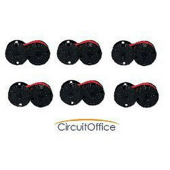 Compatible Universal Calculator Spool EPC B / R Black and Red Ribbons, Works for Casio DR 4000, Casio DR 420, Casio DR 6220 P, Casio DR 6220 R