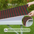 thumbnail image 6 of Multicolor Christmas Pattern Square Fitted Tablecloth with Elastic Edge,Square Table Cover,Washable Elastic Table Cover for Home Kitchen Party Decor 34"x34", 6 of 6