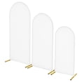 thumbnail image 1 of KFFKFF Arch Backdrop Stand, Set of 3, 6/5/4 ft, Stable Structure, Easy Assembly, Gold Metal Arch Backdrop Stand with Cover, 1 of 9