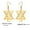 gold, variant on Ghost Grucifix Cross Stainless Steel Earrings for Women Fashion Ghouls Jewelry