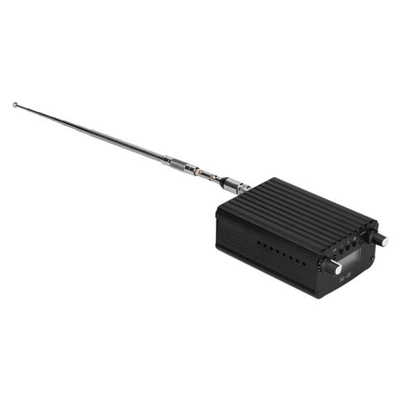 Estación Estéreo FM de Transmisor de TransmisioN Autoadhadeada Con Pantalla LCD 1/7W