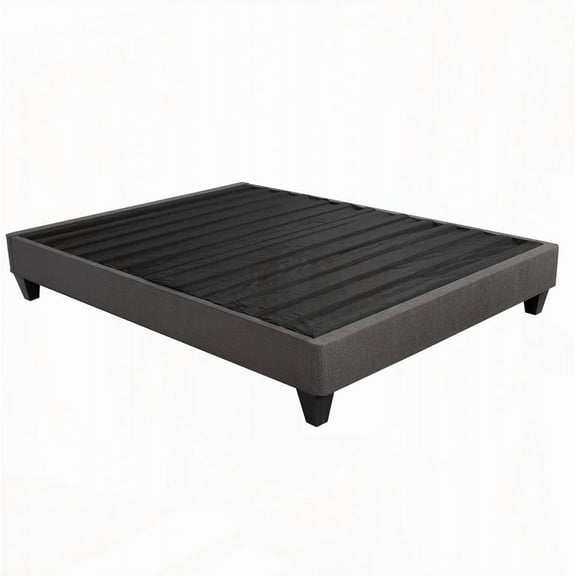Contemporary Restonic Twin Size Mattress Foundation - Dark Gray Upholstery