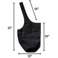 thumbnail image 5 of Yogiii Yoga Mat Bag | The Original YogiiiTote | Yoga Mat Tote Sling Carrier with Large Side Pocket & Zipper Pocket | Fits Most Size Mats (Obsidian Black), 5 of 6
