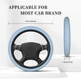 thumbnail image 2 of Kdxio French Bulldog Head Print Elastic Stretch Steering Wheel Cover,Auto Steering Wheel Cover,15 Inch Anti-Slip,Warm in Winter and Cool in Summer,Fit Suvs,Vans Cars,Trucks, 2 of 7