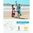 thumbnail image 7 of OutdoorMaster Pop Up Beach Umbrella, Portable Umbrella Shelter, Beach Shade Sun Canopy with UPF 50+ UV Protection, Extendable Floor with Carrying Bag, 7 of 7