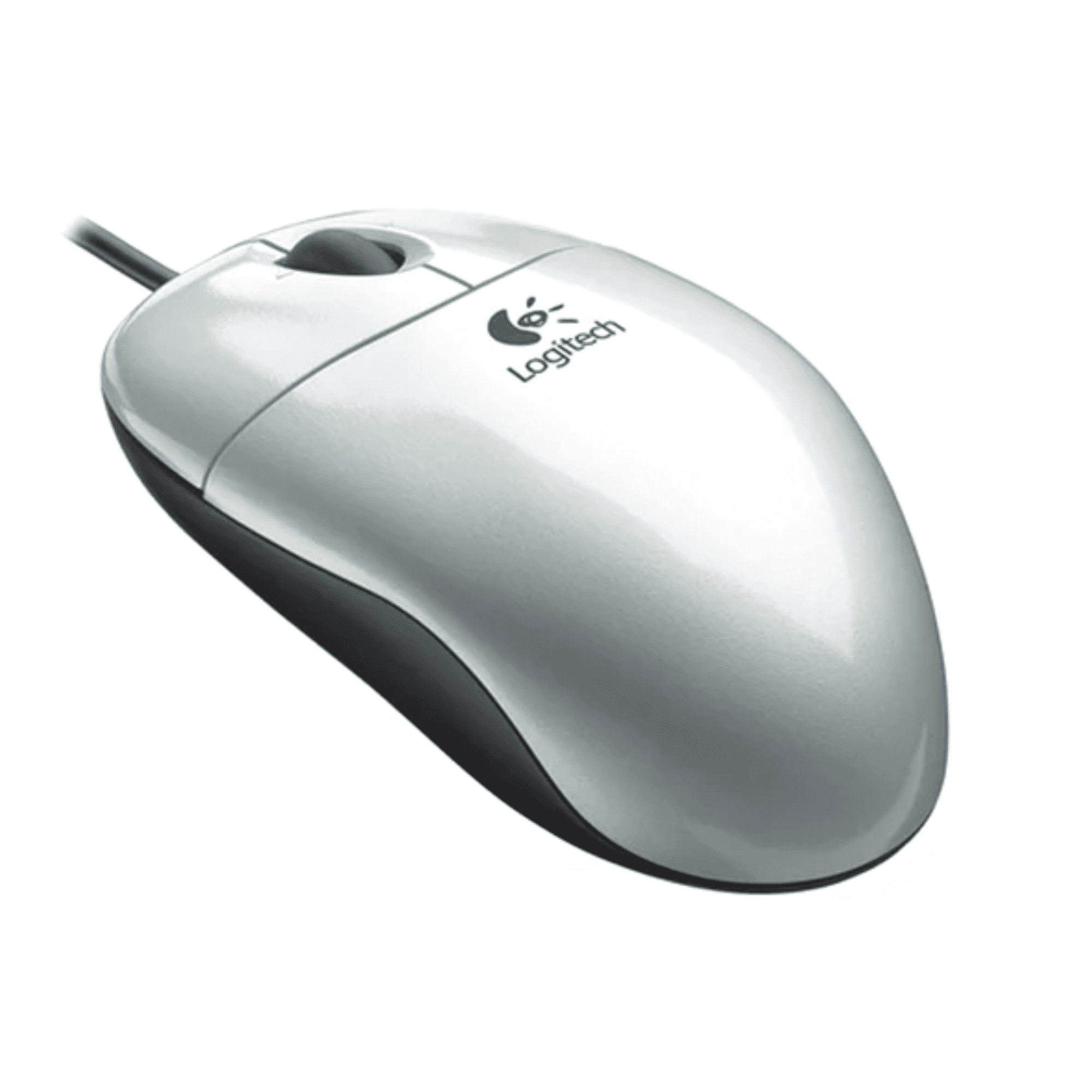 Logitech Pilot Optical Mouse 931781-0914 Silver Wired USB + PS/2