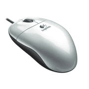 Logitech Pilot Optical Mouse 931781-0914 Silver Wired USB + PS/2