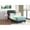 Black, variant on Glory Furniture Deb Faux Leather Upholstered Queen Bed in Light Gray
