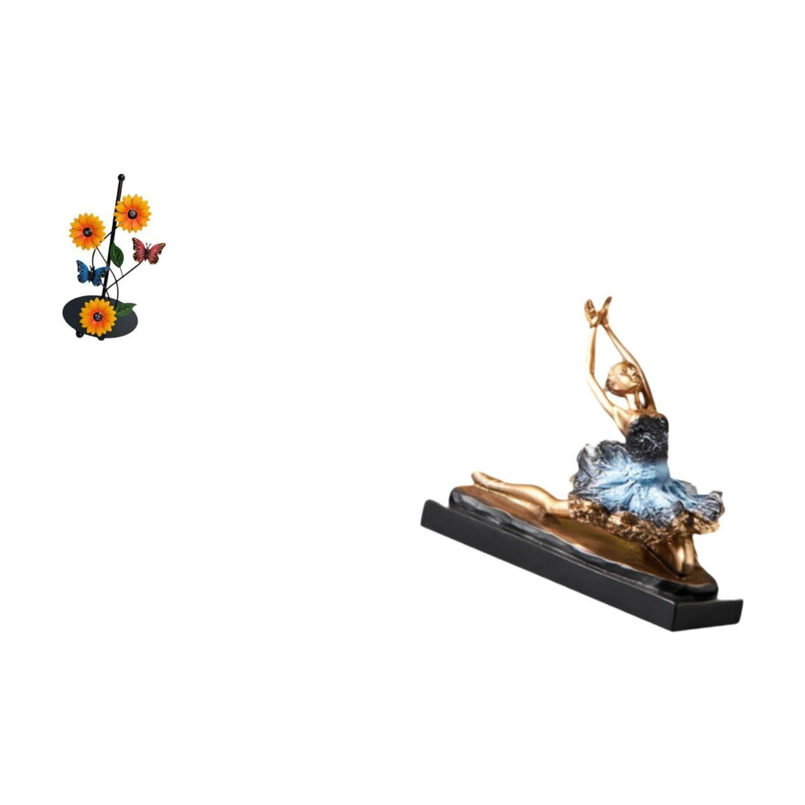 Fiocias Toilet Paper Holder Paper Towel Holder Countertop Ballet Dancer Statue Resin Sculpture Ornament Figure Modern Art Iron Material Suitable for Gift Givi