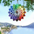 thumbnail image 4 of Wind Spinners Outdoor Stainless Steel Wind Spinners Colorul Wind Chime Ornaments Garden Hanging Decoration, 4 of 5