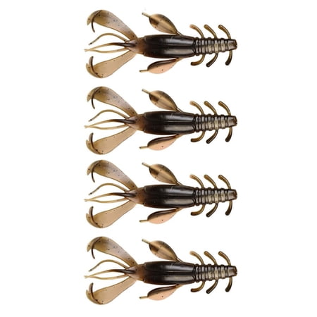 Yihuala Soft Baits Lures Artificial Fishing Baits Lure 10cm 10g Shrimp Swimbait Fishing Tackle 4pcs