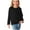 Black, variant on biudgviw Long Sleeve Shirts for Girls Cotton Comfy Round Neck Solid Color Tees Childrens Girls Boys Todder Pullover Tops