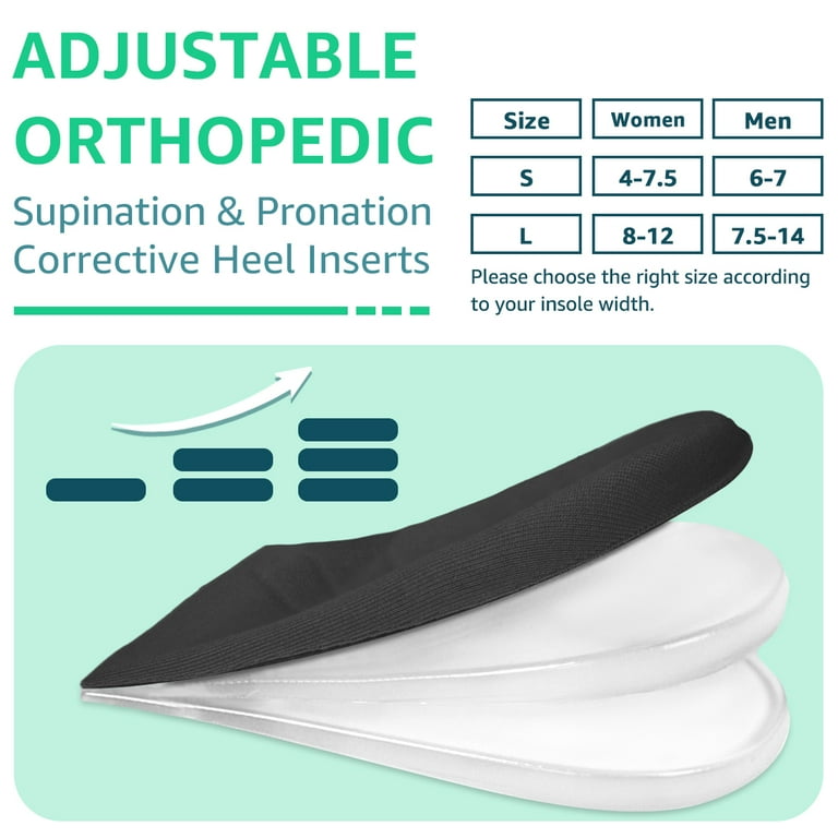 Heel Wedge For Supination & Pronation Correction - (2 Pairs