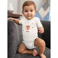 thumbnail image 2 of Cute Baby Deer Face Bodysuit Infant -Image by Shutterstock,  Newborn, 2 of 4