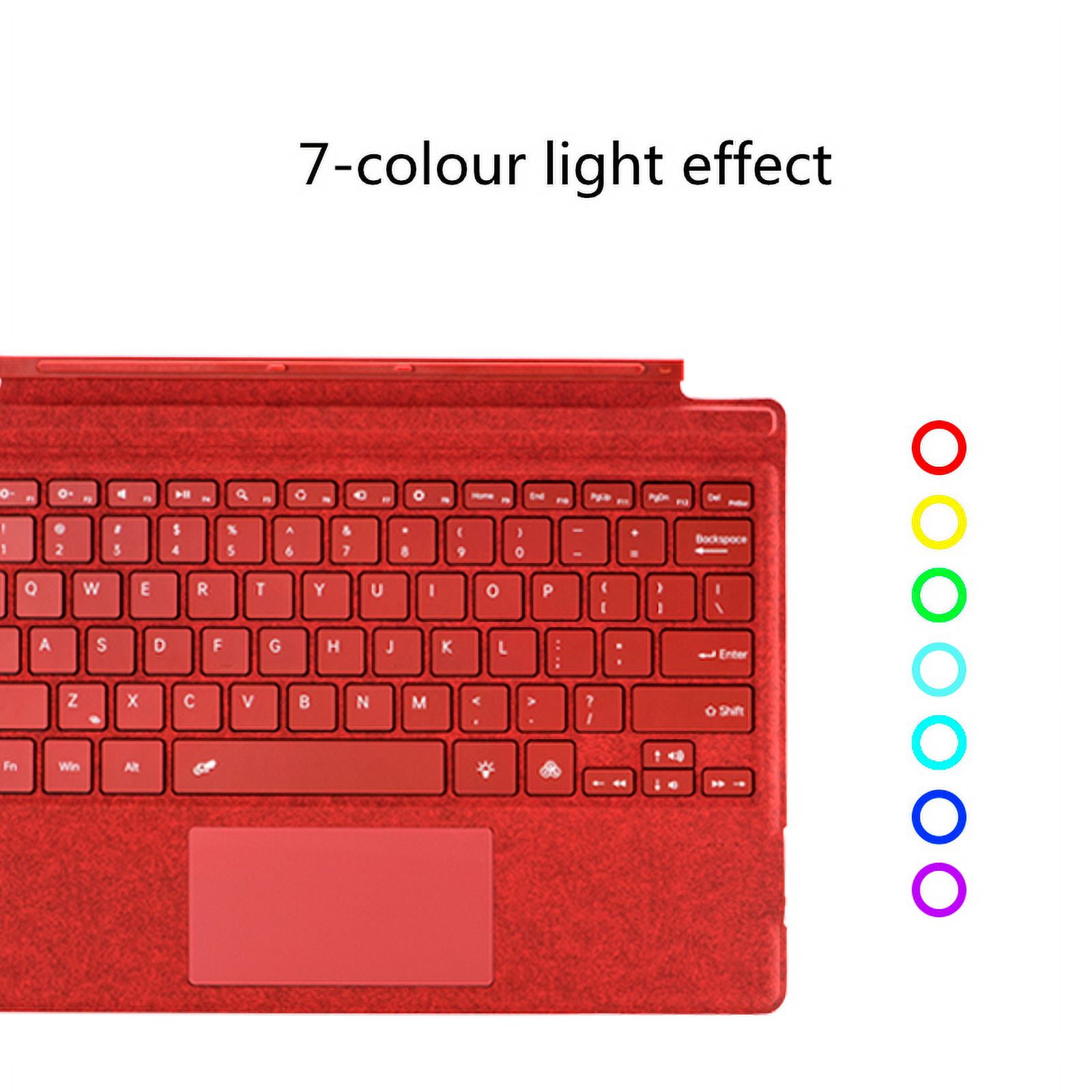 Surface Pro 7 Wireless Matching Bluetooth Keyboard with Touchpad，Rechargeable Magnetic Keyboard for Microsoft Surface Pro3/4/5/6/7/7+ Computers