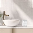 thumbnail image 2 of Unique Bargains 1 Pc Cylindrical Glass Dispensing Bottle for Bathroom 1.76oz Silver Tone, 2 of 6
