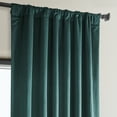 thumbnail image 6 of Half Price Drapes Deep Sea Teal Heritage Plush Velvet Room Darkening Curtains (1 Panel), 50W X 96L, 6 of 13