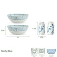 thumbnail image 3 of Fitz and Floyd Sicily Blue Serve Bowls Salt P Set, 3 of 11