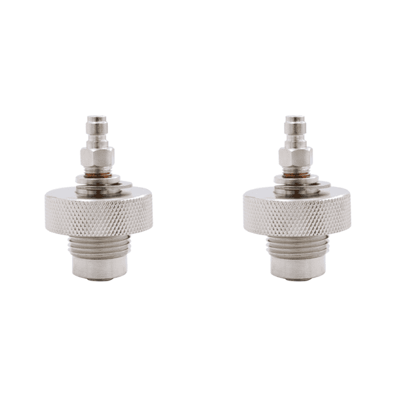 2X DIN Valve Filling Adapter for Diving Air Tools, 300 Bar, Male / Female, Stainless Steel