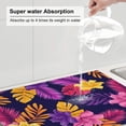 thumbnail image 6 of Easygdp Purple Flower Microfiber Absorbent Dish Drying Pad,Kitchen Drying Mat,Can Be Hung, Strong Water Absorption Capacity,Quick Drying, 6 of 9