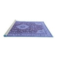 thumbnail image 2 of Ahgly Company Machine Washable Indoor Rectangle Persian Blue Traditional Area Rugs, 5' x 8', 2 of 4