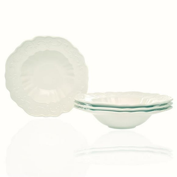 Red Vanilla FQ900-421 30 oz Country Estate Cereal & Soup Bowl - 7 in. - Set of 4