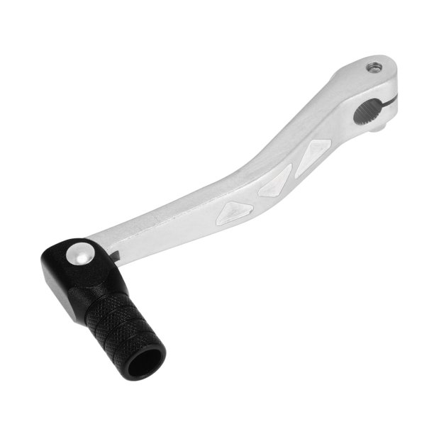 Palanca de cambio de motocicleta plegable para Yamaha TTR 50cc, pedal de aleación de aluminio, brazo de cambio, tono plateado con cabeza negra