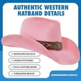 thumbnail image 6 of grinderPUNCH Western Outback Cowboy Hat Straw Classic Western Style, 6 of 6