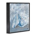 thumbnail image 2 of Stupell Industries Bohemian Blue Abstract Clam Pearl Black Framed Giclee Art, 12 x 12, by Lisa Morales, 2 of 7