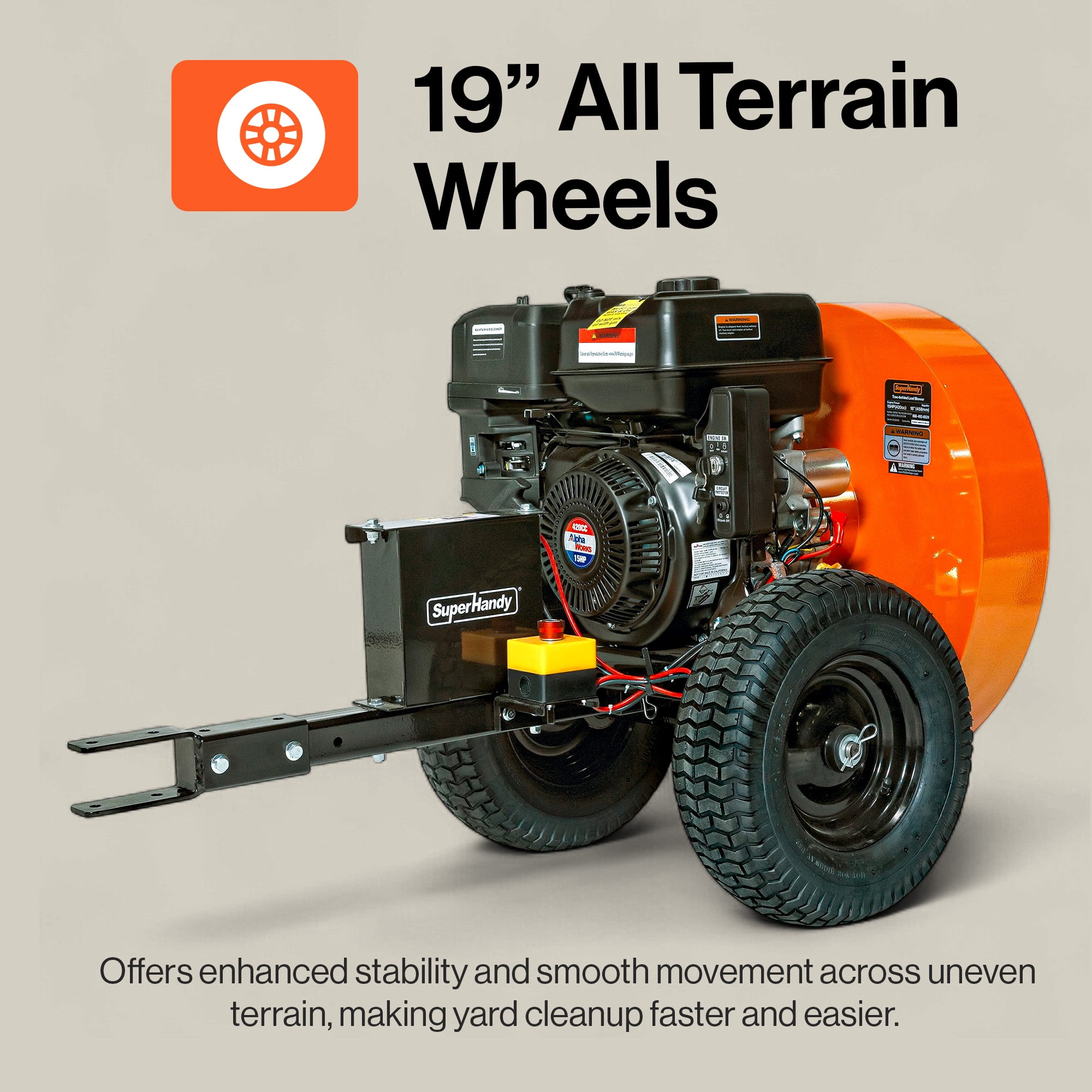 SuperHandy Tow-behind Leaf Blower
