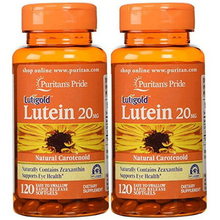 Puritans Pride Lutein 40 mg with Zeaxanthin 120 Softgels (2