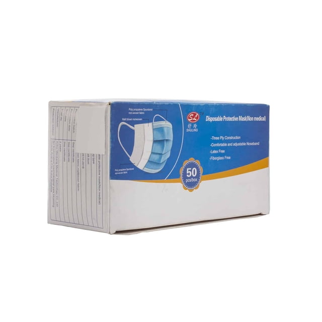 Cubrebocas Tricapa AG 50 Piezas Termosellado Rosa