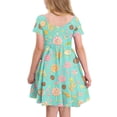 thumbnail image 6 of Grblisyd Girls Dresses Summer Short Sleeve Kids A Line Cute Cartoon Sundresses with Pockets for Casual 3-12 Y, 6 of 6