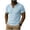 hgg420-Sky Blue, variant on Mens Short Sleeves Shirts Collarless Lapel Casual Tshirts Loose V Neck Tees Stripe Fashion Tops Summer