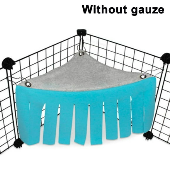 Hamster Hammock Guinea Pig Rabbit Tassel Corner House Hide Tent Nest Pet hide House light pink/light blue/ fluorescent green
