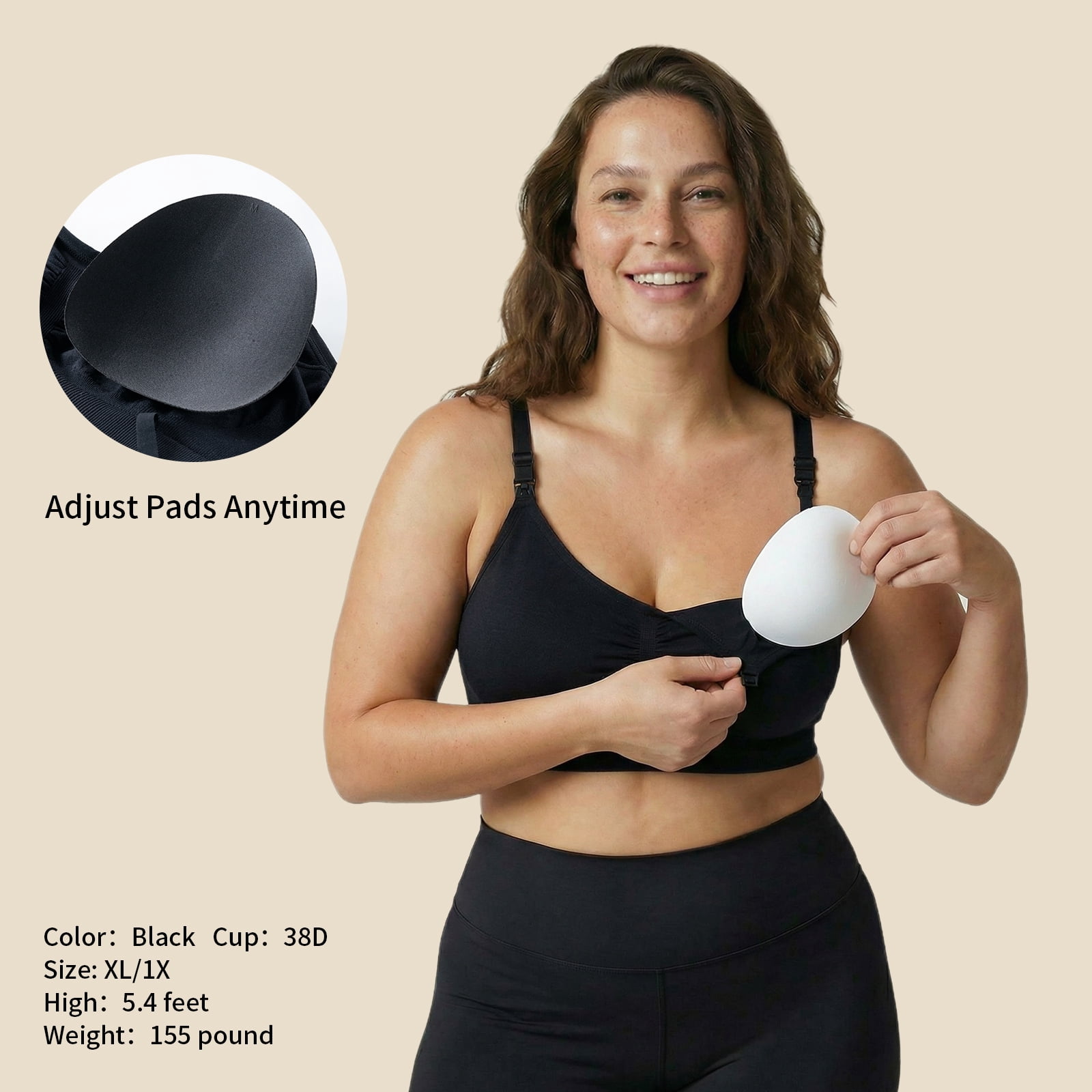 Under Control Seamless Wireless Maternity Nursing Bra 4-Pack S Size