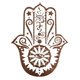 thumbnail image 1 of Palm Mandala patrones etiqueta de la pared PVC extraíble calcomanía de pared sala de estar dormitorio papel tapiz decorativo Inevent HA6593-01B, 1 of 4