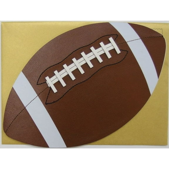 NIQUEA.D, Die Cut Football Birthday Card
