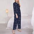 thumbnail image 3 of Bingfone Ensembles de Pyjama pour Femmes Imprimé Joueurs de Hockey, Ensemble de Pyjama à Manches Longues-TG, 3 of 7