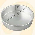 thumbnail image 5 of Wilton 8-Inch Round Aluminum Cake Baking Pan, 2-Inch Depth, 5 of 12