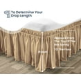 thumbnail image 3 of SGI Bedding 21 Inch Wrap Around Bedskirt | Microfiber Wrap Around Bed Skirt | Fade-Resistant, Wrinkle-free, Anti-static, Decorative, Extra Storage Space, Clutter-Free | Alberta King, Taupe, 3 of 8