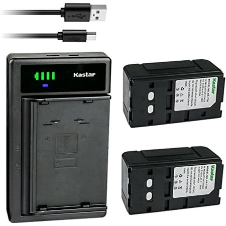Kastar 2-Pack NP-77H Battery and LTD2 USB Charger Compatible with Sony CCD-M7V CCD-M77 Sony CCD-SC Series CCD-SC6E CCD-SC8E Sony CCD-SP Series CCD-SP5 CCD-SP5G CCD-SP5Y CCD-SP7 CCD-SP9 CCD-SP54